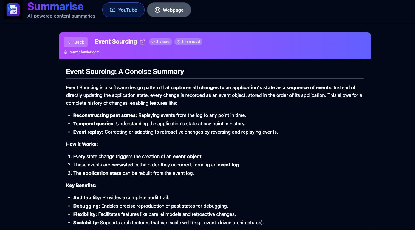 How to Summarise a Webpage with AI